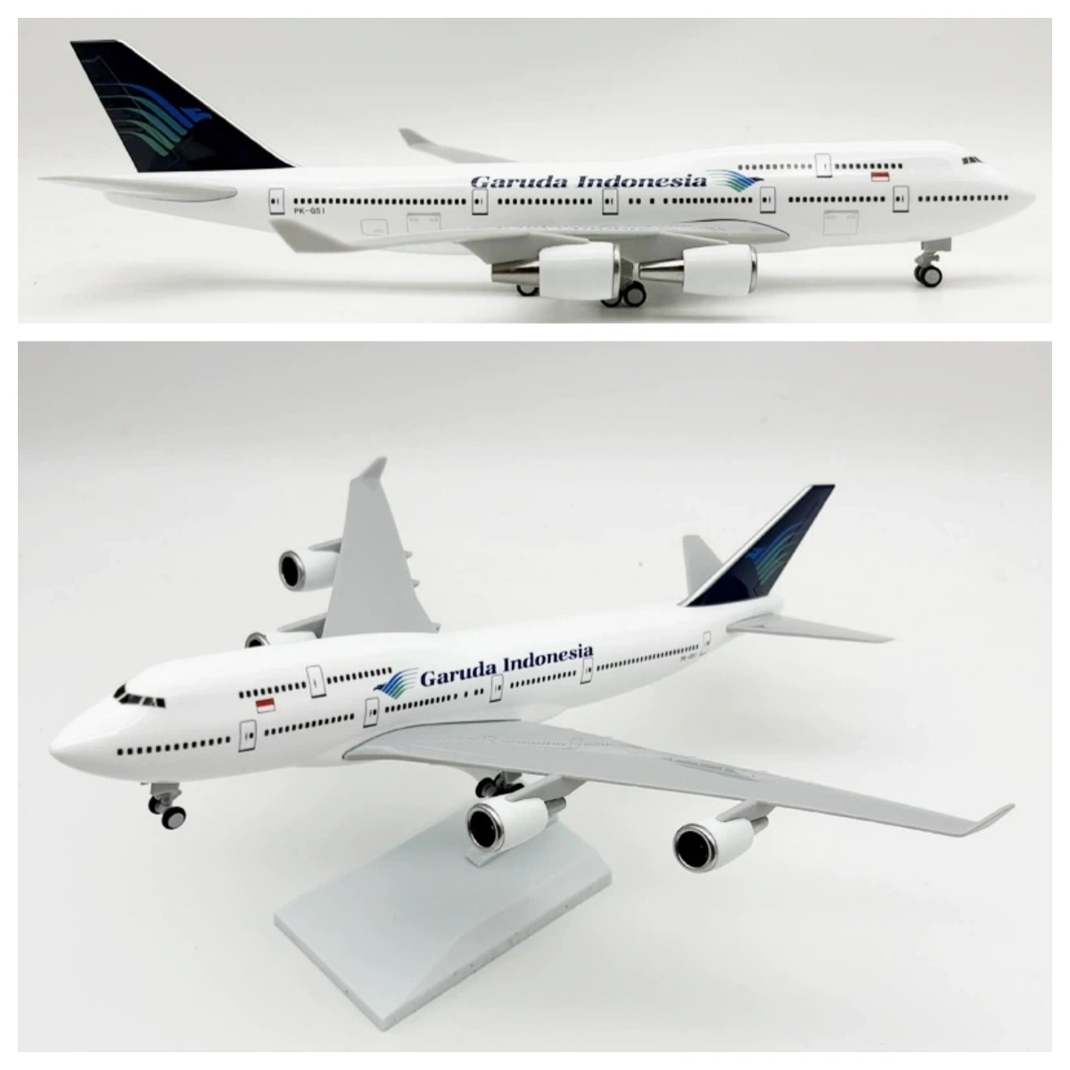 Model Kit Indonesia - 1/250 Scale 30cm 747 Plane Model