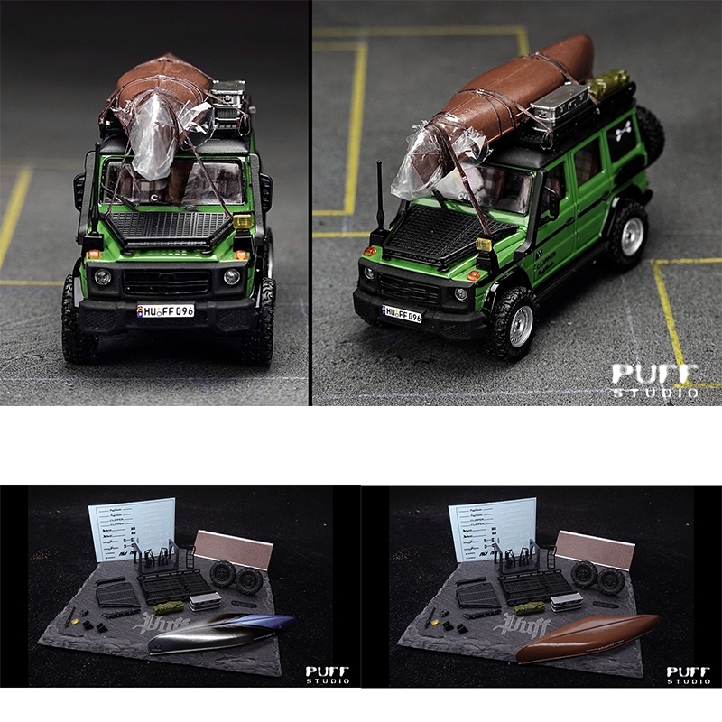 Model Kit Cars - PuffStudio 1/64 Boat Kit Suitable for
