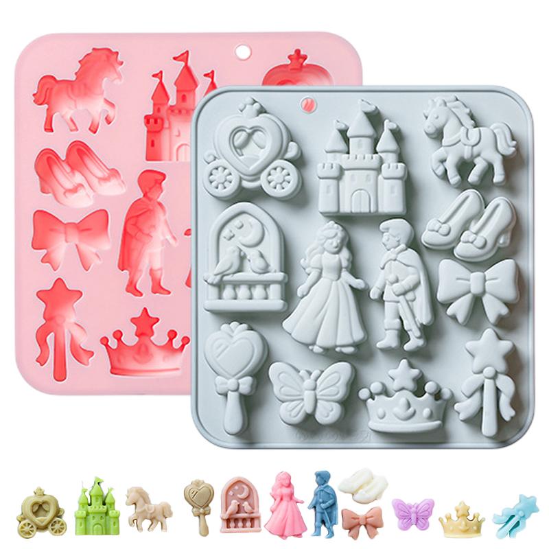 Model Kit For Beginners - 12‑Cavity 3D Prince Princess Silicone Mold