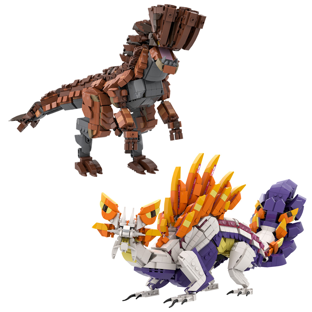 Model Kit Dragon - MOC Popular Games Monster Hunter Barroth