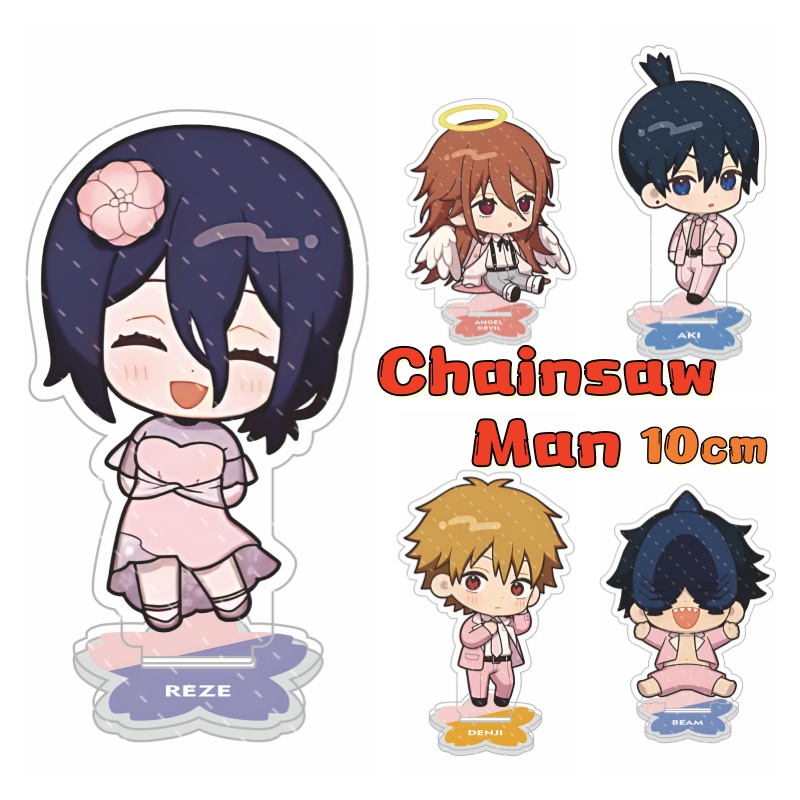 Model Kit Chainsaw Man - Anime Chainsaw Man 10cm Acrylic Standee