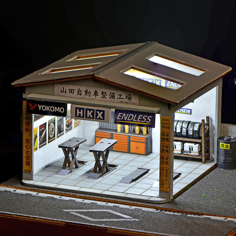 1:64 Scale DIY Auto Repair Sho - Model Kit Cars 评论和价格