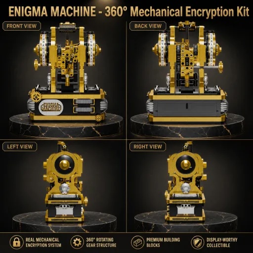Enigma Machine Building Blocks - Model Kit History 评论和价格