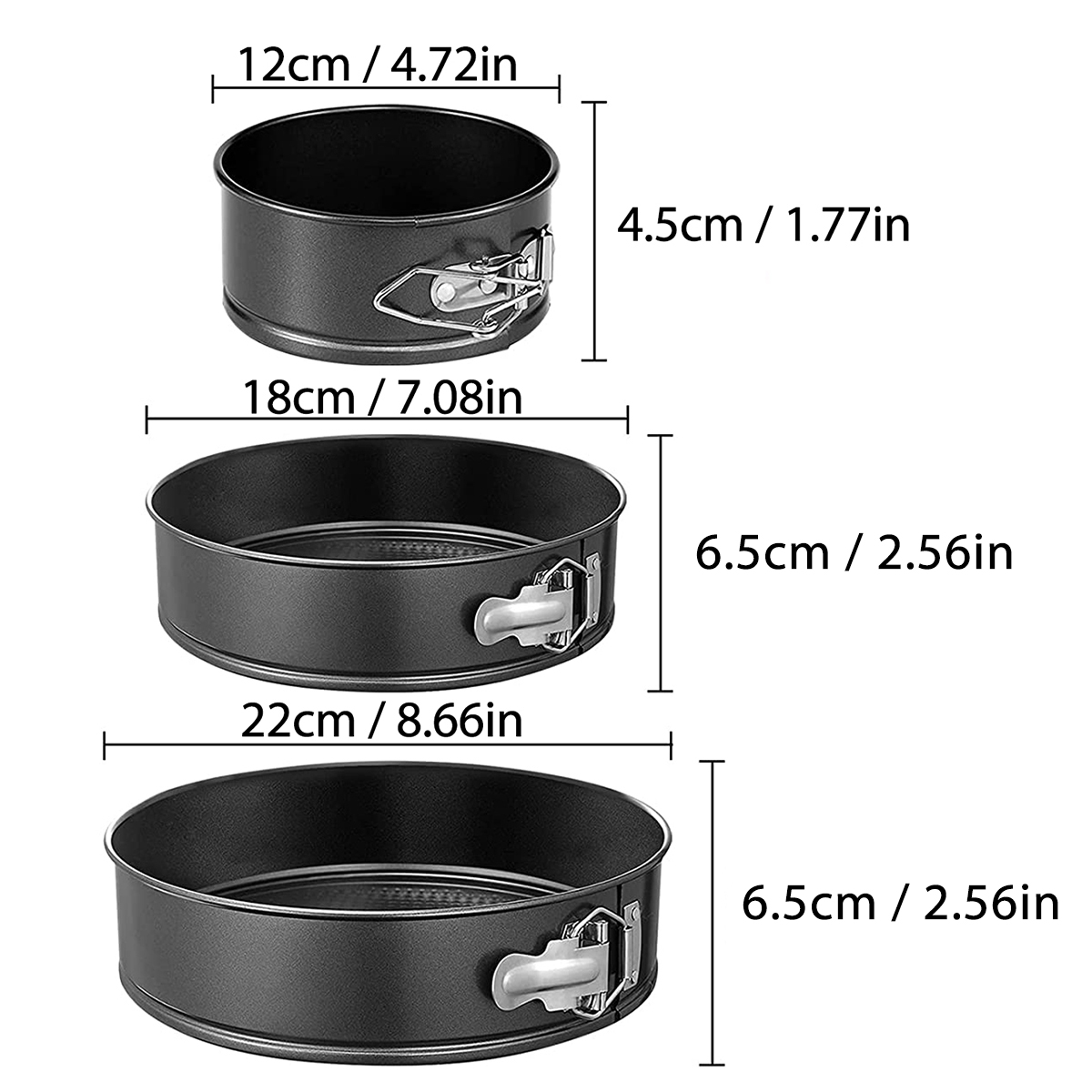 1PC, 3PCS Cake Pan Set, Round  - Model Kit For Beginners 评论和价格