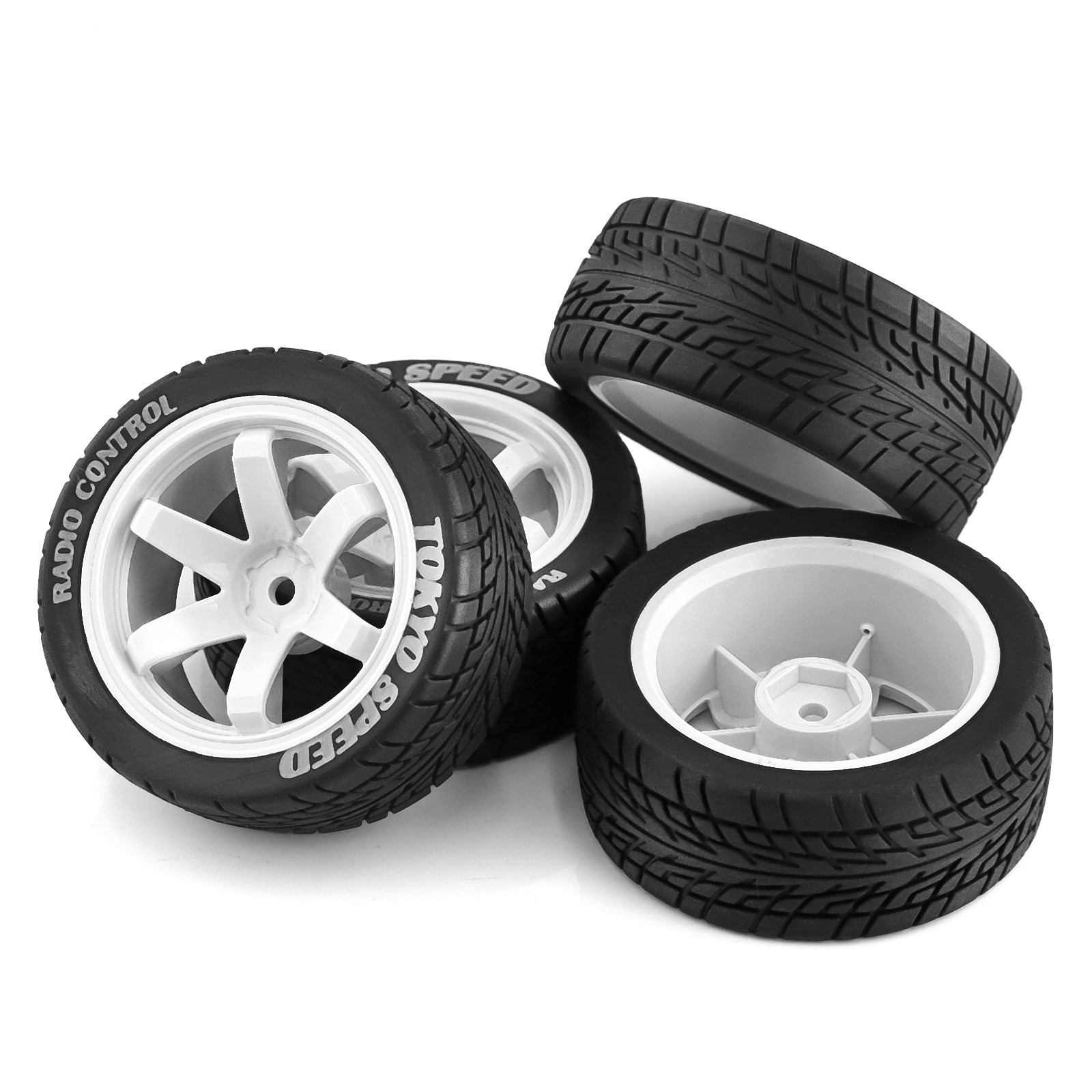 1/10 RC On Road Tires And Whee - Tamiya Model Rc Car 评论和价格