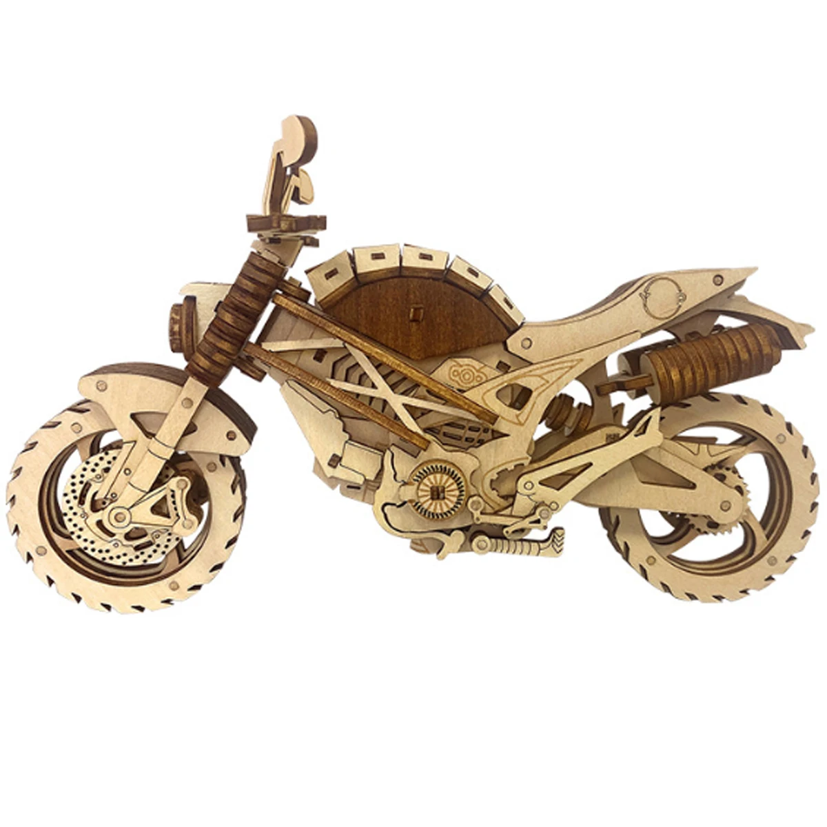 Motorcycle 3D Car Wooden Puzzl - Model Kit History 评论和价格