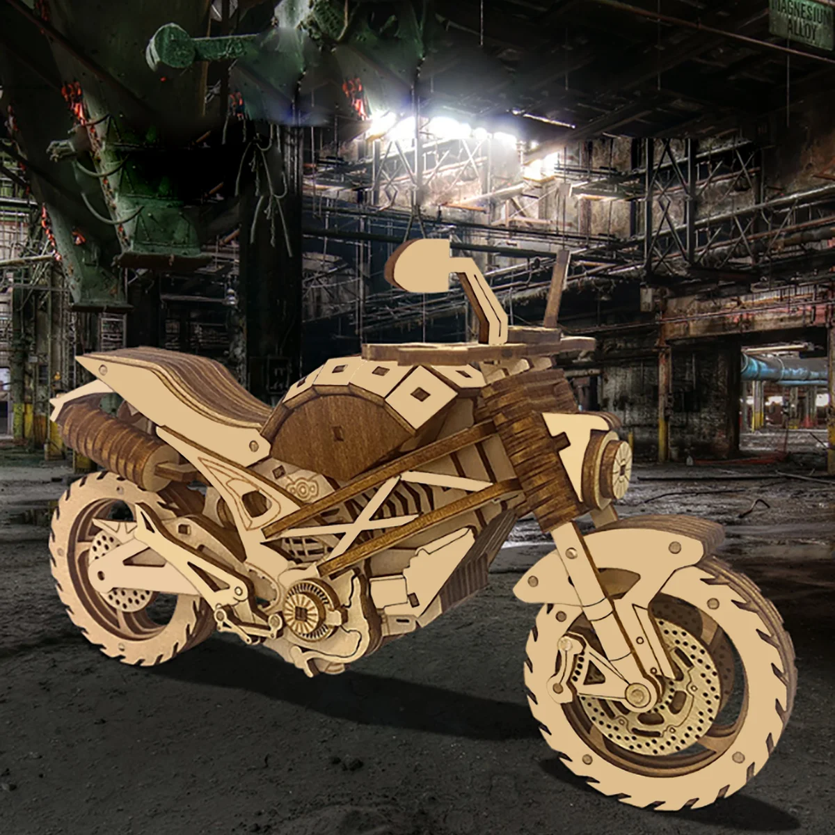 Motorcycle 3D Car Wooden Puzzl - Model Kit History 评论和价格