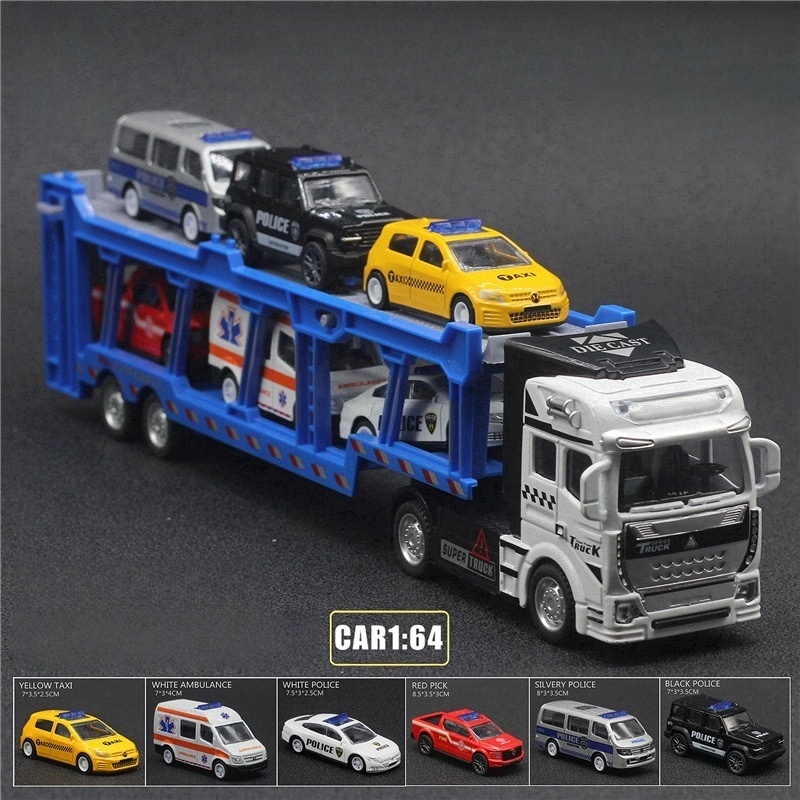 An alloy double-layer transpor - Model Kit Cars 评论和价格
