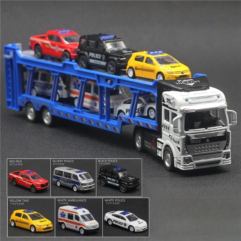 An alloy double-layer transpor - Model Kit Cars 评论和价格