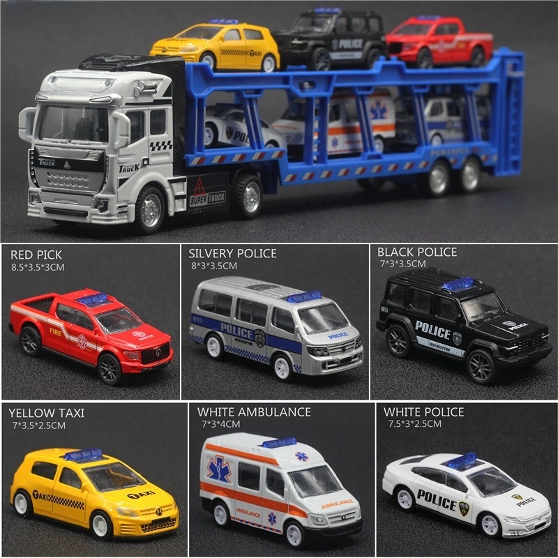 An alloy double-layer transpor - Model Kit Cars 评论和价格