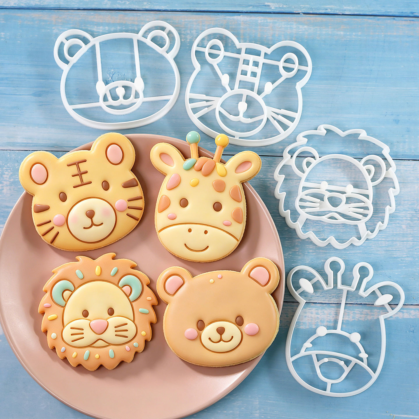 4 Pcs Animal Cookie Cutters Se - Model Kit For Beginners 评论和价格