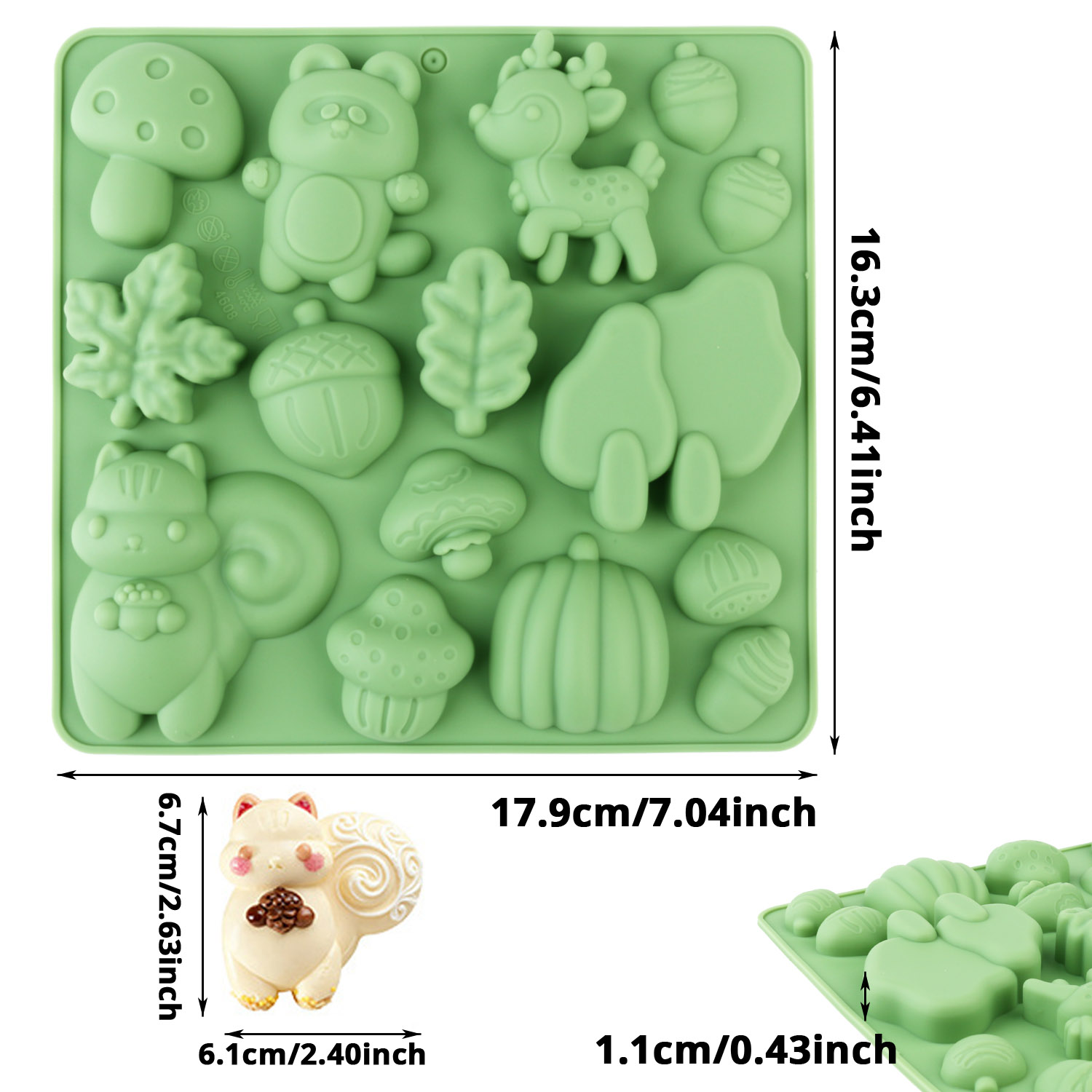 1 Silicone Cake Mold in the Sh - Model Kit For Beginners 评论和价格
