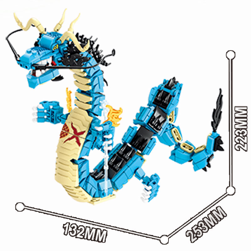8in1 One Piece Building Blocks - Model Kit Dragon 评论和价格