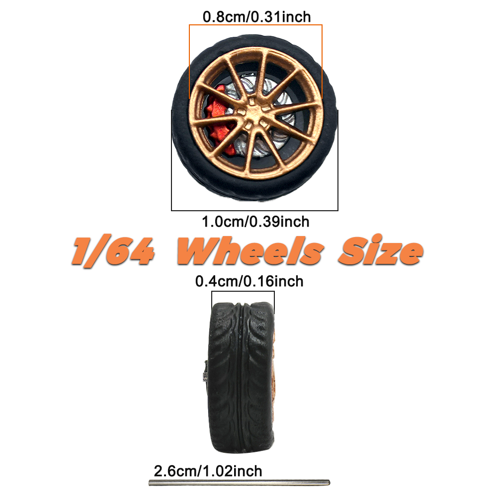 1/64 Model Car Wheels Tires 8  - Model Kit Cars 评论和价格