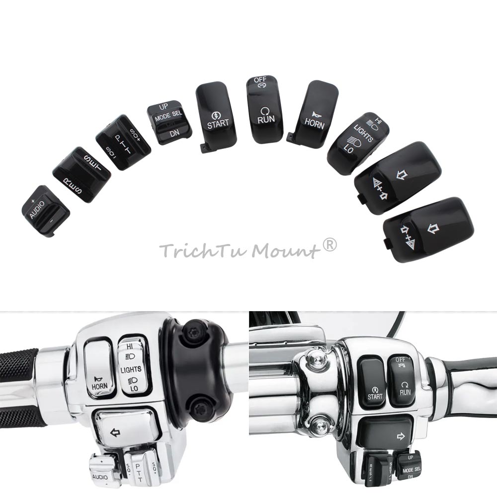 Motorcycle Black Hand Control  - Model Kit Harley Davidson 评论和价格