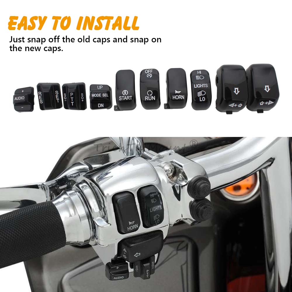 Motorcycle Black Hand Control  - Model Kit Harley Davidson 评论和价格